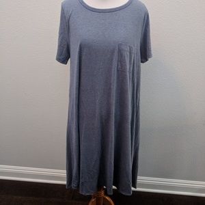 Gray Lularoe Carly dress